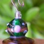 Glass Beaded Silk Flicker Top Whorl Drop Spindle           OOAK