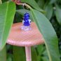Colbalt Blue Silk Flicker Top Whorl Drop Spindle