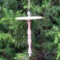 Handcarved and Handlathed Sun Flower TOP WHORL DROP SPINDLE