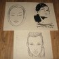 75+ Printable Blank Face Charts, Tips and Techiniques Diagram Sheets