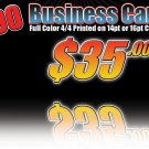 1000 Full  Color Business Cards