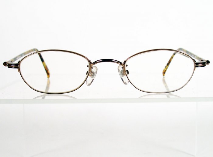 NINE WEST 14 Gold / Tortoise Eyeglass Frames