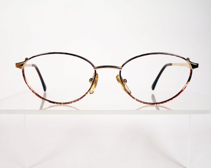 GENNY 568 Gold and Tortoise Eyeglass Frames