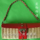 Straw Tote Bag Beading & shells handbag