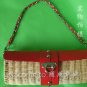 Straw Tote Bag Beading & shells handbag