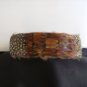 New Feather Headband "Mahogany" Pheasant & Black/White Guinea feathers 1.5"W