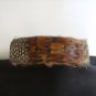 New Feather Headband "Mahogany" Pheasant & Black/White Guinea feathers 1.5"W