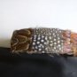 New Feather Headband "Mahogany" Pheasant & Black/White Guinea feathers 1.5"W