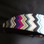 New Headband m/w Missoni Zigzag Silk Fuschia, Blue, Green, Aqua