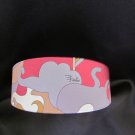 Headband made with authentic Emilio Pucci Silk Blue Yellow