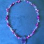 Handmade Beaded Necklace - Mauve