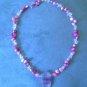 Handmade Beaded Necklace - Mauve