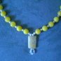 Handmade beaded necklace (YELLOW/WHITE)
