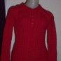 Red Aeropostale Slim Fit Button Down Hoodie - Medium