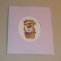 Adorable Bear Cross Stitch Card