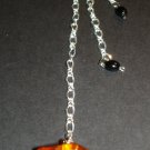 Silver Three String Amber Pendant