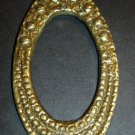 Gold Oval Pendant