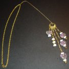 Gold & Pink Flower Power Necklace