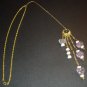 Gold & Pink Flower Power Necklace