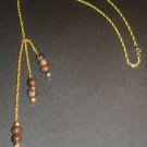 Gold & Chocolate Necklace