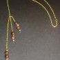 Gold & Chocolate Necklace