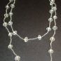Clear Beaded Extra Long Necklace