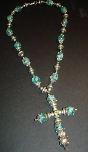 Green & Silver Cross