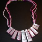Pink Shell & Bead Necklace