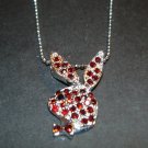 Silver & Red Playboy Bunny