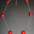 Shattered Red Globe Necklace