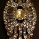 Silver Rhinestone Brooch