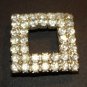 Rhinestone Square Brooch