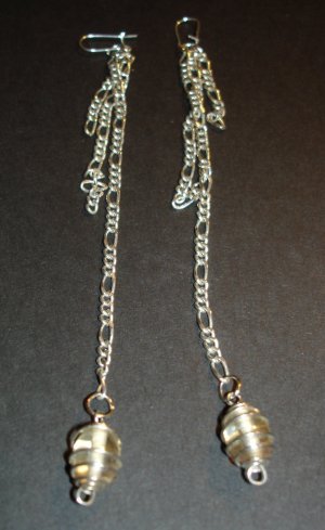 Silver Swirls Dangle Earrings