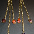 Gold Swirls Dangle Earrings