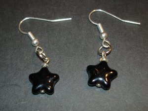 Black Star Power Earrings