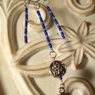 Silver & Blue Cross Pendant