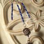 Silver & Blue Cross Pendant