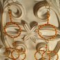 Fire Circles Dangle Earrings