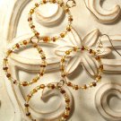 Earth Circle Dangle Earrings