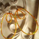 Orange & Yellow Ovals Earrings