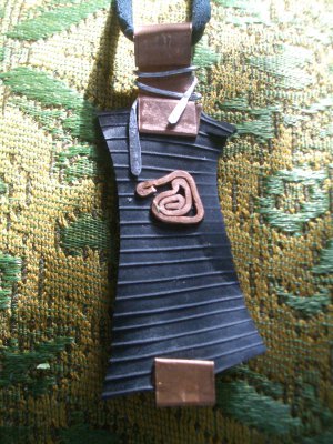 Abstract Recycled Necklace