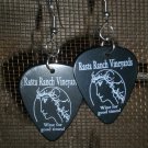 Rasta Ranch Guitar Pick Earrings