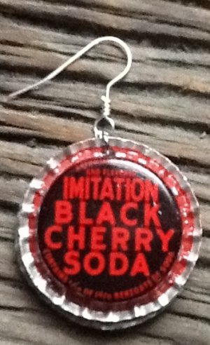 Vintage Cherry Pop Cap Earrings