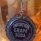 Vintage Grape Pop Cap Earrings