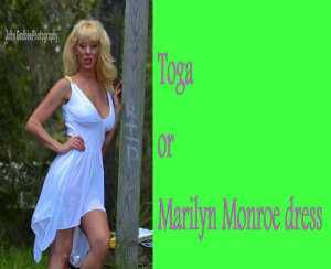 Toga or Marilyn Monroe dress
