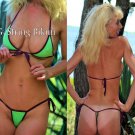 Green specked g-string bikini