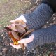 fingerless gloves.