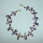 Lovely & Unique New Chevron Amethyst, Garnet & Pearl Bracelet