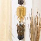 ANIMAL MASKS WALL PLAQUE--Item #: 34759