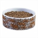 LEOPARD PRINT DOG BOWL---Item #: 37107